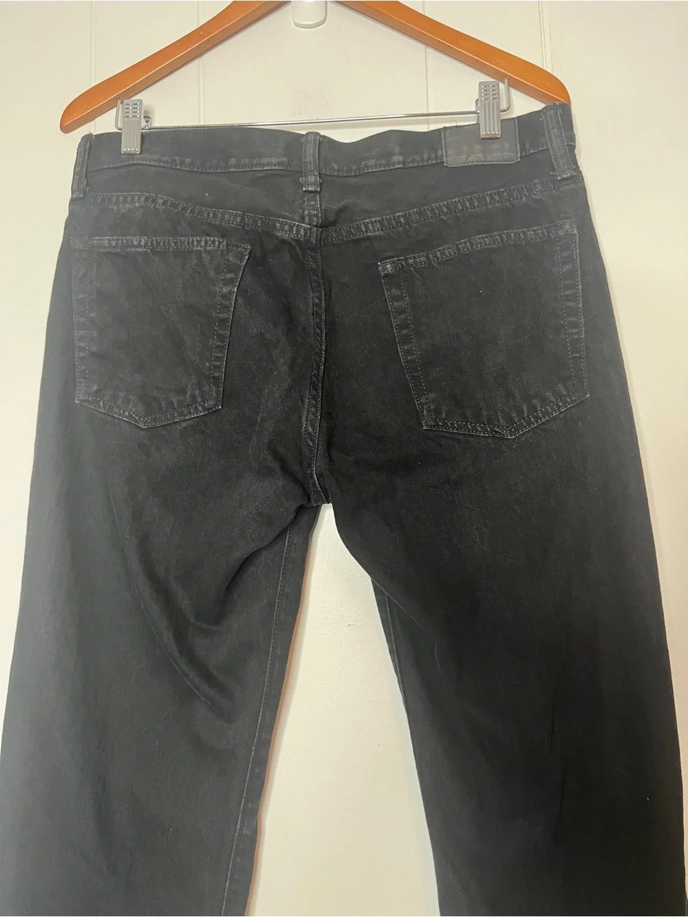 GAP 32x34 Men's Black Straight-Leg Jeans 100% Cotton